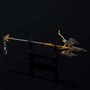 De Legende Van <span class=keywords><strong>Zelda</strong></span> 22Cm Koninklijke Wacht Speer Metalen Sleutelhanger Kids Speelgoedtas Charme Wapen Model Ambachtelijke Ornament Hanger - Product Image 5
