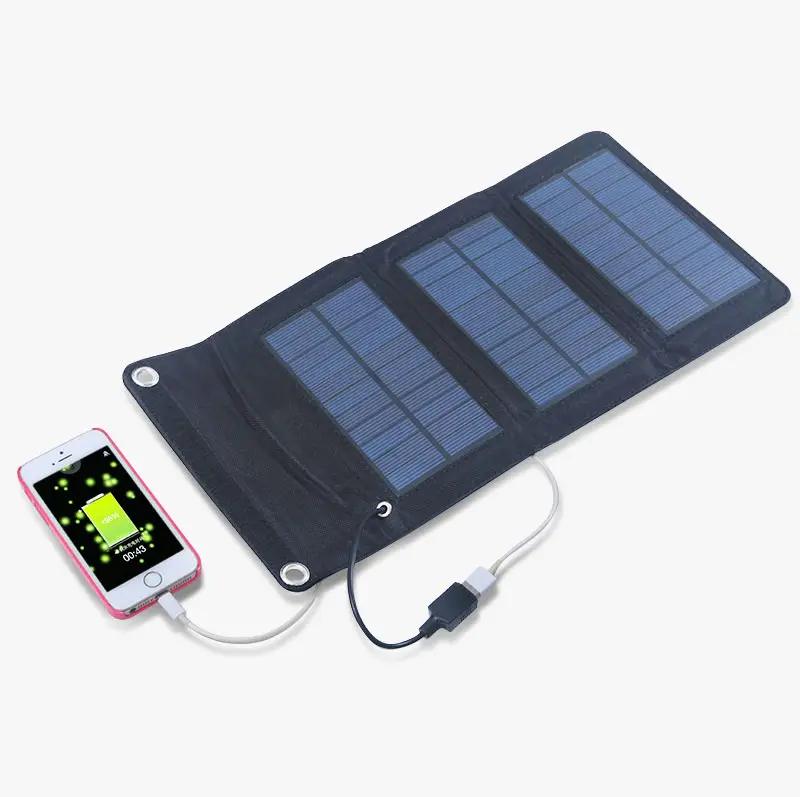 Couverture de panneau solaire pliable 20w 100 w, cellule solaire 12v avec Pack de batterie au Lithium