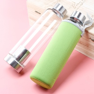 Productos de Venta caliente 2025 botella de bebida de vidrio de borosilicato 420ml 550ml Filtro de té manga aislada Amazons juego de <span class=keywords><strong>tazas</strong></span> de té a granel - Product Image 1
