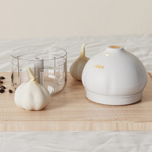 Picadora de ajo eléctrica con logo, funciona con batería de 5V, licuadora portátil para cocina casera y preparación de alimentos para bebés - Product Image 3