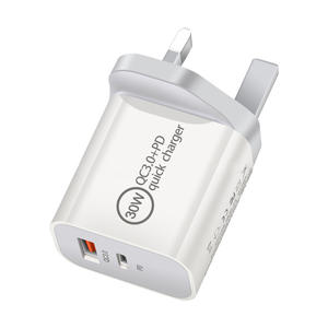 30W QC 3,0 PD USB C Cargador portátil EE. UU. UE AU Reino Unido Adaptador Tipo C Cargador <span class=keywords><strong>de</strong></span> pared para <span class=keywords><strong>iPhone</strong></span> para Samsung Cargador - Product Image 1