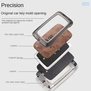 Cover chiave <span class=keywords><strong>auto</strong></span> in pelle per Renault Austral Kadjar Clio Megane Captur Arkana Koleos Zoe Scenic <span class=keywords><strong>Dacia</strong></span> Sandero <span class=keywords><strong>Duster</strong></span> Logan Jogger - Product Image 3