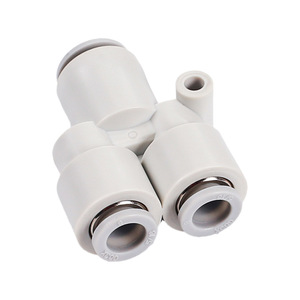Vannes en plastique industrielles Xingchen Pneumatics, adaptateur en T réducteur de type Y, KQ2U06-04 KQ2U06-08 KQ2U08-10, en T pour machines - Product Image 5