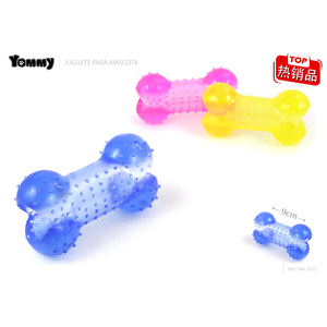 Juguete Masticable para Mascotas Yommy, Hueso de Goma Azul de 12.5cm para Perros - Product Image 2