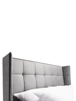 Cadre de lit Queen King Size Cadre de lit rembourré en velours de luxe tufté pour meubles de chambre à coucher