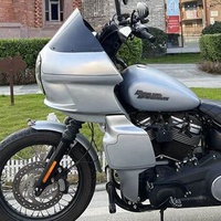 Kit de carénage supérieur de moto de style FXRP et carénage inférieur en fibre de verre de style Clubstyle pour HD Softail Low Rider S/Street Bob/Fat Bob