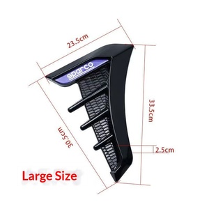 Autocollant décoratif en fibre de carbone pour modification de la aileron de requin et des prises d'air de voiture, style sport et luxe - Product Image 3