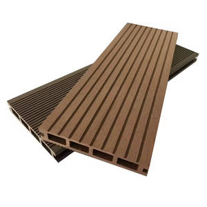 Tarima <span class=keywords><strong>de</strong></span> <span class=keywords><strong>Exterior</strong></span> Moderna <span class=keywords><strong>de</strong></span> 25 mm, con Acabado <span class=keywords><strong>de</strong></span> Grano <span class=keywords><strong>de</strong></span> <span class=keywords><strong>Madera</strong></span> Suave, Antideslizante, Impermeable, con Bordes Cuadrados, Compuesto <span class=keywords><strong>de</strong></span> <span class=keywords><strong>Madera</strong></span> y Plástico, Ecológico - Product Image 1