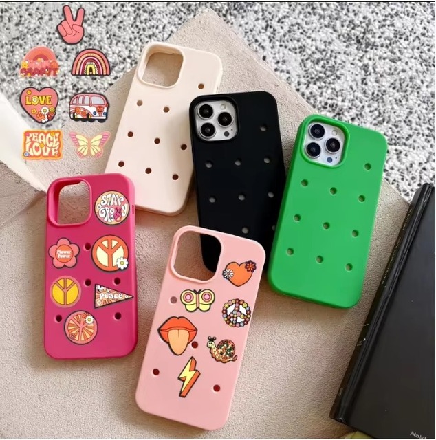 Wholesale Popular Soft PVC Mini Shoe Accessory Phone Case Customizable Phone Case for Shoe Charms Diy Charms Phone Case