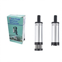 Pompa Mini Submersible Listrik DC 12V/24V Portabel Kapasitas 12L/menit Cangkang Paduan Aluminium untuk Transfer Bahan Bakar Pompa Penyedot Air