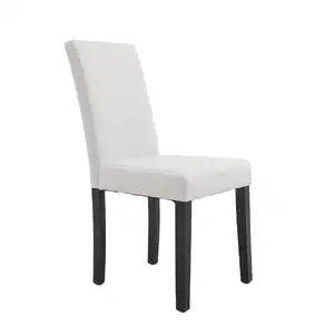 Dining Room Furniture Upholstered Dining Chair White Leather Dining Chairs With Wood Legs