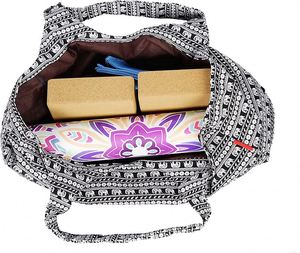 Bolsa para colchoneta de yoga de fábrica BSCI, bolsa grande para colchoneta de yoga, tipo bandolera con bolsillos, compatible con colchonetas con bolsillos de almacenamiento multifuncionales, ligera. - Product Image 3