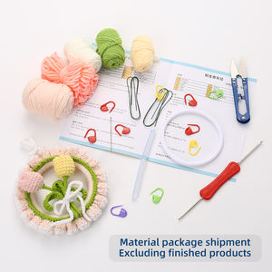 JP araba süsler el dokuması tığ seti bitkiler ve hayvan dokuma bebek zanaat aksesuarları tığ setleri - Product Image 2