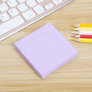 100 Sheets Multicolor Fluorescent Paper Sticky Notes Assorted Bright Adhesive <b>Memo</b> <b>Pads</b> Office School Stationery Note Taking - Product Image 3