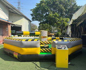 Venta al por Mayor <span class=keywords><strong>de</strong></span> Juego Inflable Meltdown para 6 Jugadores, Máquina <span class=keywords><strong>de</strong></span> Juego Wipeout, Pista <span class=keywords><strong>de</strong></span> Obstáculos Mecánica Meltdown - Product Image 1