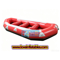Bateau de rafting gonflable de haute qualité 12 pieds 13 pieds 14 pieds 15 pieds 16 pieds, bateau en PVC pour eaux vives