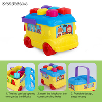 Jeu de blocs en plastique en forme d'animaux, jeu d'association, coordination œil-main, éducation cognitive des couleurs, jouets pour bébés de 6 à 12 mois