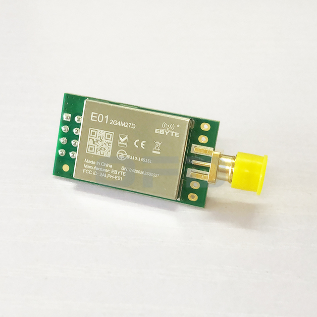 E01-2G4M27D Wireless RF Transceiver 2.4~2.525GHz 27dBm SPI Wireless Module Wireless RF Transceiver E01-2G4M27D