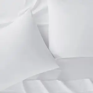 200 Thread Count Cotton Plain Sarung Bantal White Pillow Case For Hotel Bedding