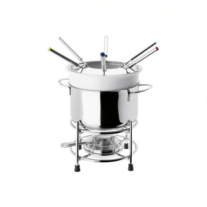 ชุดฟองดูโรมา 6 สี พร้อมส้อมสแตนเลสและฝาปิดกันน้ำกระเด็น สำหรับงานปาร์ตี้ - Product Image 2