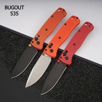 Couteau pliant BM535 B-u-g-o-u-t, manche en fibre de nylon, lame en acier inoxydable, outil de survie pour le camping, EDC, livraison rapide aux États-Unis, ODM