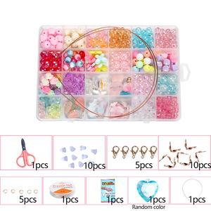Children's Diy Beaded Toy Set Acrylic Beads <b>Kit</b> Crystal Rabbit Accessory Pack For Jewelry Making Toys - Product Image 5