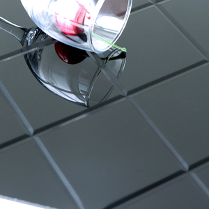 بلاط ذاتي اللصق مرآة حائط زجاجية ملصق مرآة صغيرة ثلاثية الأبعاد مرآة سداسية حائط لديكور المنزل - Product Image 5