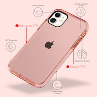 Liquidation : Coque de téléphone antichoc colorée en TPU TPE pour iPhone 16 Pro Max 15 14 17 8, Housse de téléphone portable vierge pour impression
