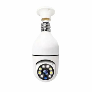 Mooncrown <span class=keywords><strong>V380</strong></span>-1 Cámara de Seguridad Inteligente para el Hogar, Mini Cámara Wifi, Cámara IP Inalámbrica P2P, Lámpara <span class=keywords><strong>VR</strong></span> Panorámica de 360 Grados, Cámara con Bombilla WIFI - Product Image 1