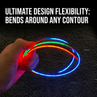 Lumière ambiante LED RGB 12V 5W pour voiture, bande acrylique, symphonie de couleurs, intérieur, commande par application, décorative, universelle, garantie 1 an