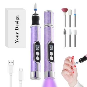 Máquina de Manicura Profesional con Pantalla LED 0728, Bajo Consumo, 2 en 1, Mini Taladro de Uñas, Temporizador Dual, Recargable - Product Image 2