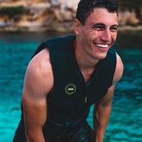 Gilet de sauvetage professionnel en néoprène Libra AG, gris, réglable, pour adultes, adapté à la natation, au wakeboard, au jet ski et à la navigation de plaisance