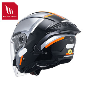 หมวกกันน็อคสำหรับมอเตอร์ไซค์ New MT HELMETS COSMO SV 3/4 แบบเปิดหน้า เลนส์คู่ สำหรับทุกเพศ | กราฟิกดีไซน์แผ่นบังลมใส ABS ได้รับการรับรองมาตรฐาน ECE - Product Image 6