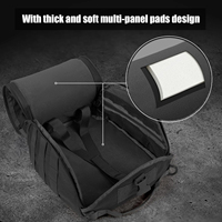 Sac de rangement pour casque tactique avec sangles MOLLE, étui de transport rembourré pour casque avec plusieurs compartiments