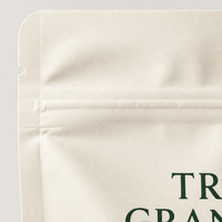 Sachet Doypack Mat Stratifié Qualité Alimentaire Premium Refermable avec Encoche de Déchirement pour l'Emballage de Céréales et d'Avoine en Vrac