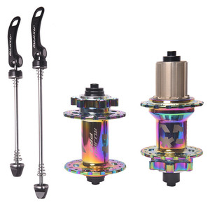 Nhà máy 32-Lỗ trung tâm xe đạp phát hành nhanh chóng niêm phong mang Hợp kim nhôm freehub cơ thể HG trục thiết kế miễn phí cho phía trước phía sau - Product Image 1