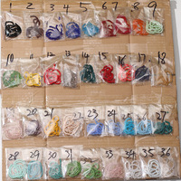 Manna grosir manik-manik biji kaca datar 3/4/6/8/mm warna-warni DIY manik-manik kristal buatan tangan untuk membuat perhiasan