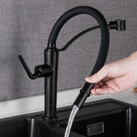 BLSJ robinet de cuisine à double usage eau chaude froide rotatif multifonctionnel extensible universel robinet mitigeur de cuisine