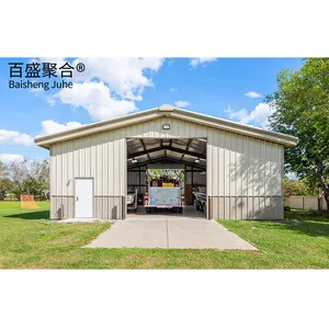 Prefabricated Buildings Portal Frame Fast Install Steel Structures Hall Market Shed Car Parking Industrial Metal Standard Sizes