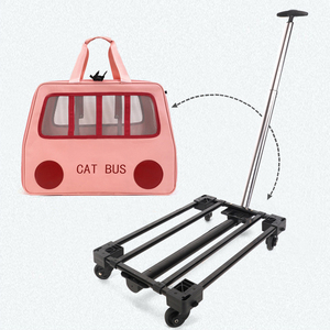 Sac de transport à roulettes respirant pour chats et petits chiens, vente en gros d'usine - Product Image 3