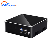 ZOOMWIN Nuevo Mini PC J4125 de Cuatro Núcleos, LAN 1000M, 6 Puertos USB, RAM DDR4, Almacenamiento MSATA, Pantalla HD 4K, Micro PC Portátil, Computadora Económica
