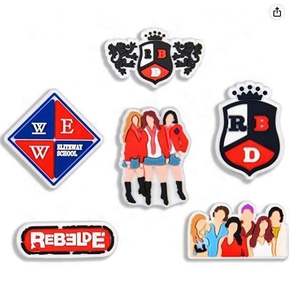 Nouveaux breloques de chaussures mexicaines RBD de créateur, vente en gros, breloques de chaussures en caoutchouc PVC 3D personnalisées Harry pour accessoires de chaussures sabots - Product Image 1