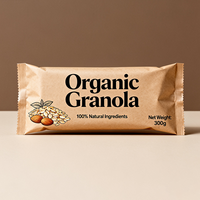 Sachets refermables personnalisés pour aliments pour bébés, chips croustillantes, biscuits, bonbons pétillants, popcorn, en plastique alimentaire avec fermeture en zigzag