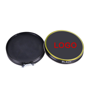 2024 OEM Mehrere Größen rundes Metall festes Schuh wachs schwarz braun Eisen Aufbewahrung stank <span class=keywords><strong>Box</strong></span> für Schuhcreme - Product Image 3