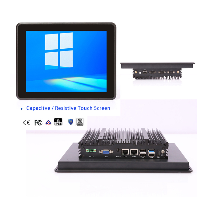 Embedded Industrial Touch Panel PC IP65 Touch Pc Screen Industrial Capacitive Computer Fanless Panel Pc