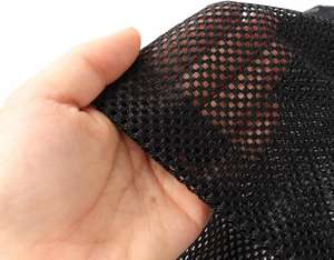 Bolsa de malla negra ecológica y transpirable con cordón para natación, camping, lavandería y pelotas - Product Image 2