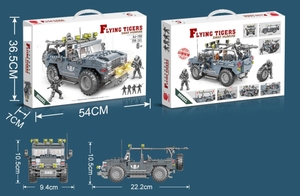 Swat Serie Pantservoertuig Bouwstenen Speelgoed Militaire Kids Block Set Swat Politie Truck Gepantserd Tactisch Transportvoertuig - Product Image 3