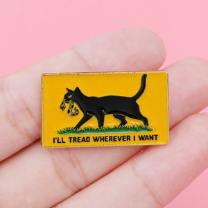 Pins de esmalte de gato adorables, broches de solapa de gatito con diseño de OVNI alienígena y noche estrellada, insignias estéticas de <span class=keywords><strong>animales</strong></span> para decoración de mochilas y chaquetas, regalo - Product Image 2
