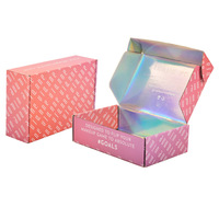 Caja de Cartón Corrugado Rosa para Envíos, Embalaje de Cosméticos y Regalos, con Diseño Personalizado y Logotipo Gratuito