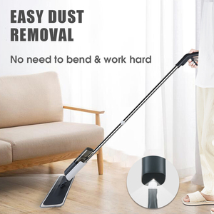 <span class=keywords><strong>Mop</strong></span> Mágico Profissional Masthome com Cabeça Rotativa 360° Substituível em Microfibra, Cabo de Aço Inoxidável para Limpeza de Piso - Product Image 2